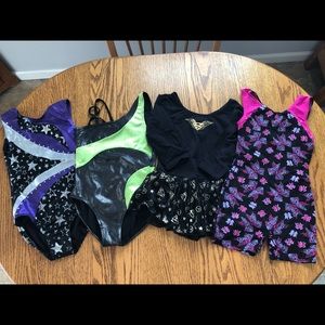 Girls size 8 to 10/medium dance outfits/leotards